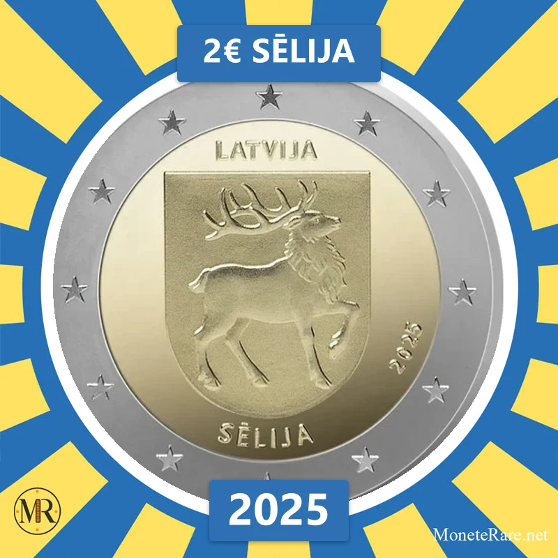 2€ Sēlija 2025 Lettonia (foto moneta)