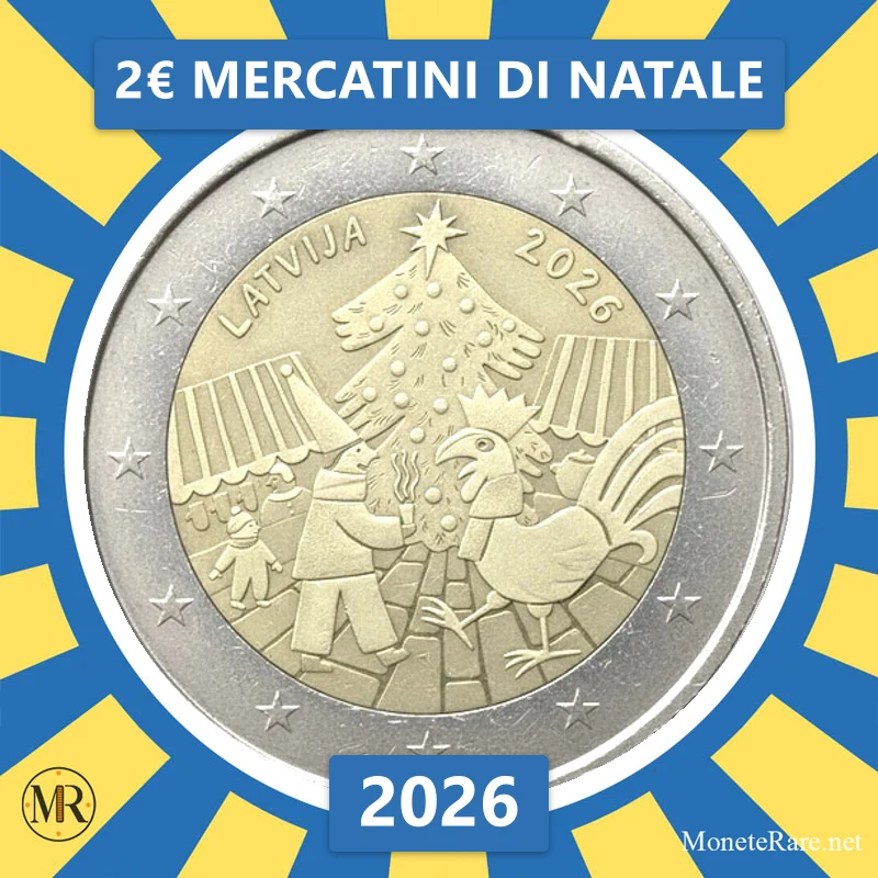2€ Mercatini di Natale 2026 Lettonia (foto moneta)