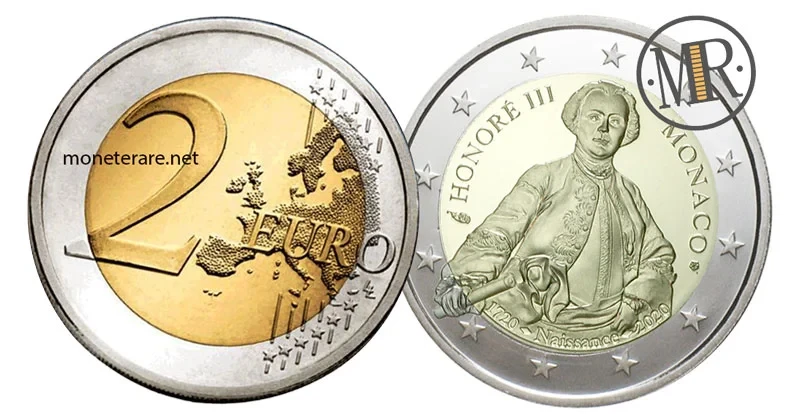 2 Euro Commemorativi Monaco 2020