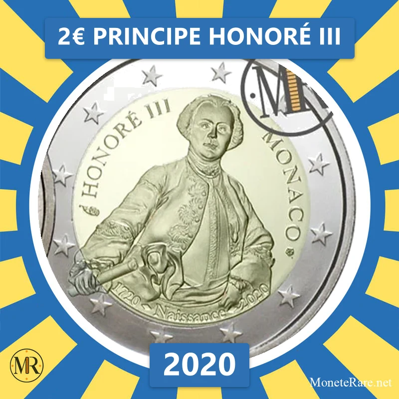 2€ Principe Honoré III 2020 Estonia 2€ Principe Honoré III 2020 Estonia (foto moneta)