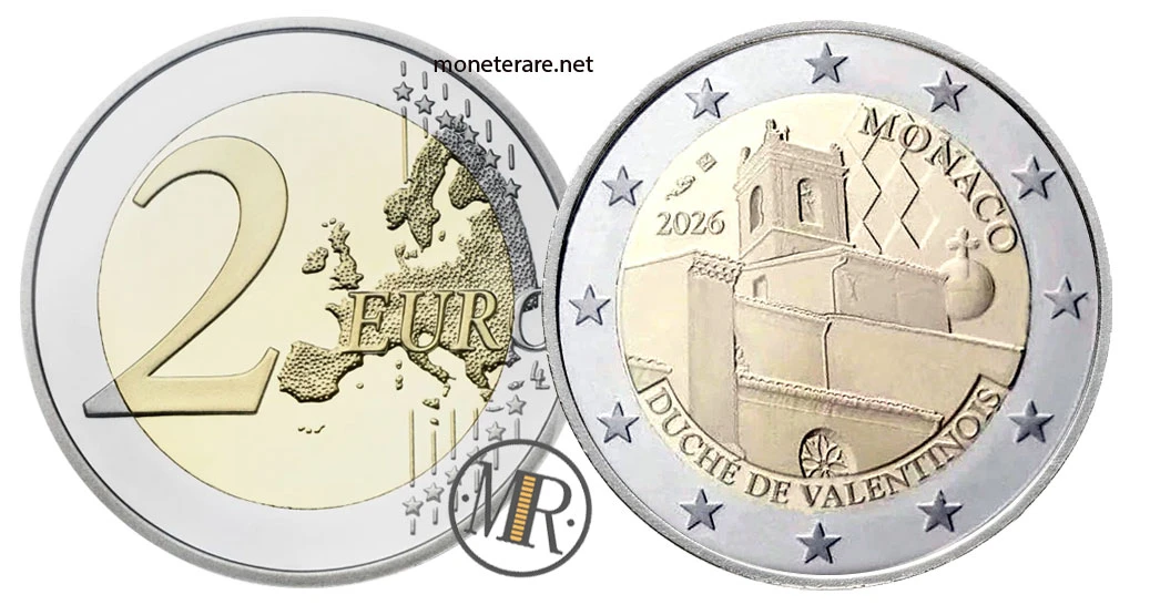 2 Euro Commemorativi Estonia 2026 – Ducato di Valentinois