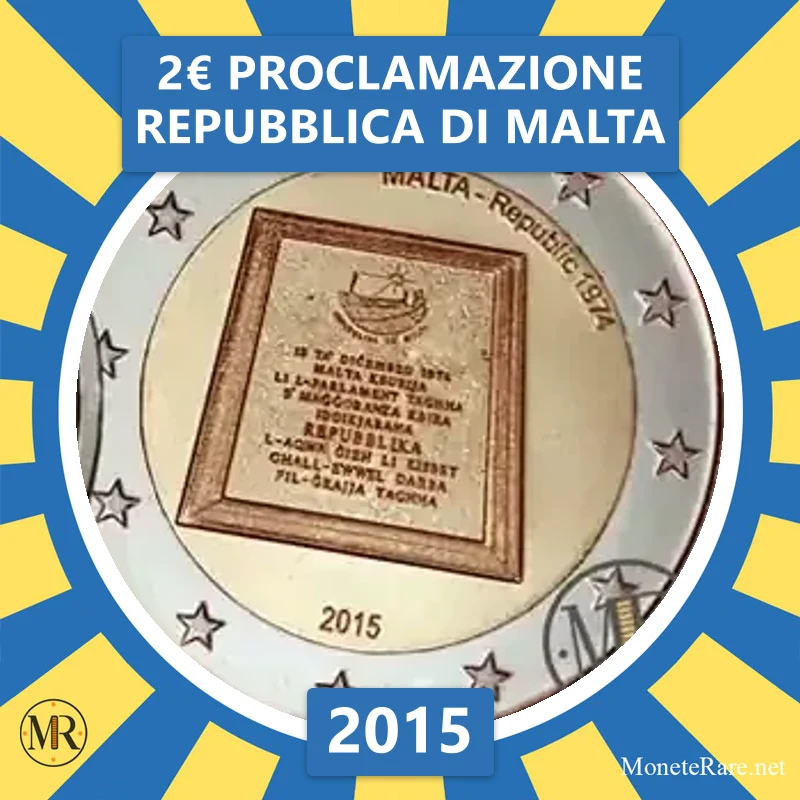 2€ Proclamazione Repubblica di Malta 2015 Malta (foto moneta)