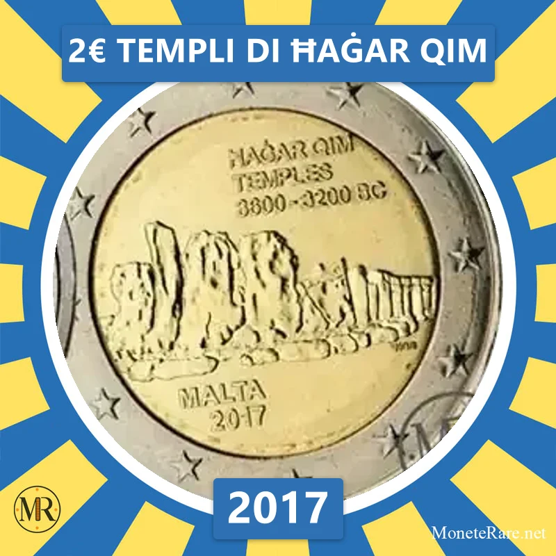 2€ Templi di Ħaġar Qim 2017 Malta (foto moneta)