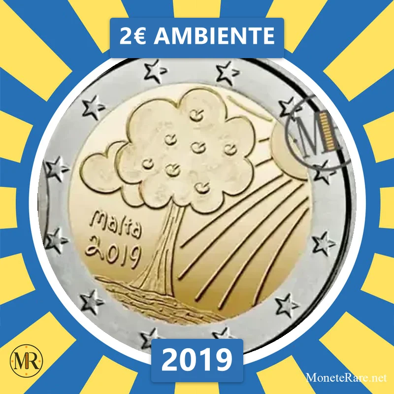 2€ Ambiente 2019 Malta (foto moneta)