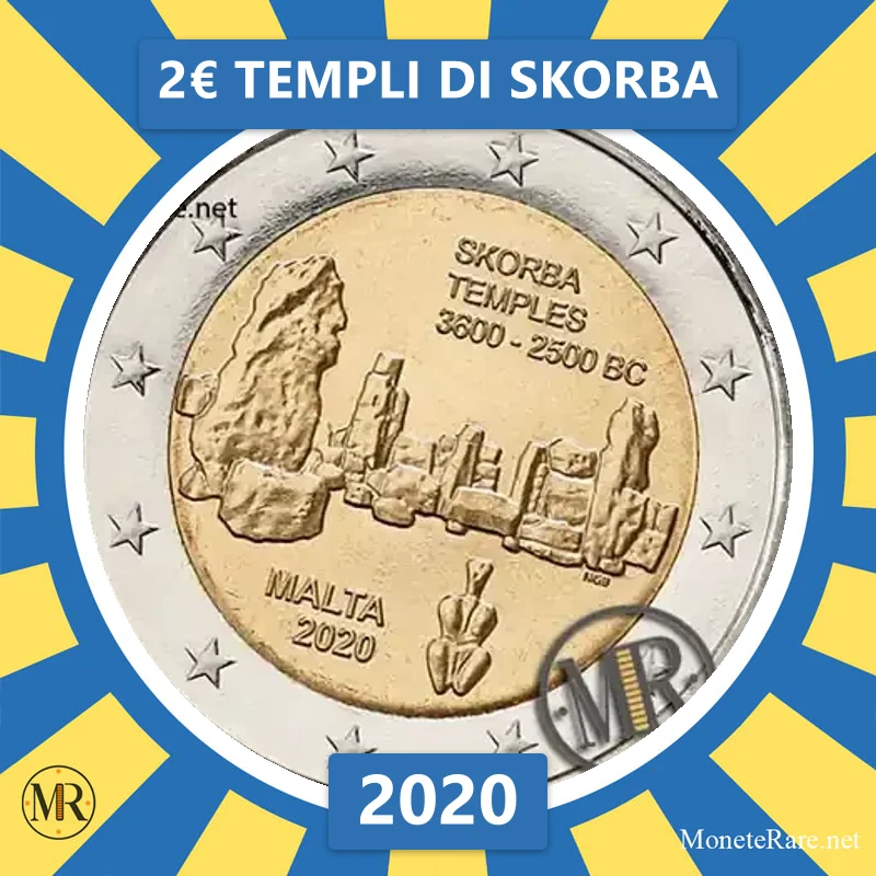 2€ Templi di Skorba 2020 Malta (foto moneta)