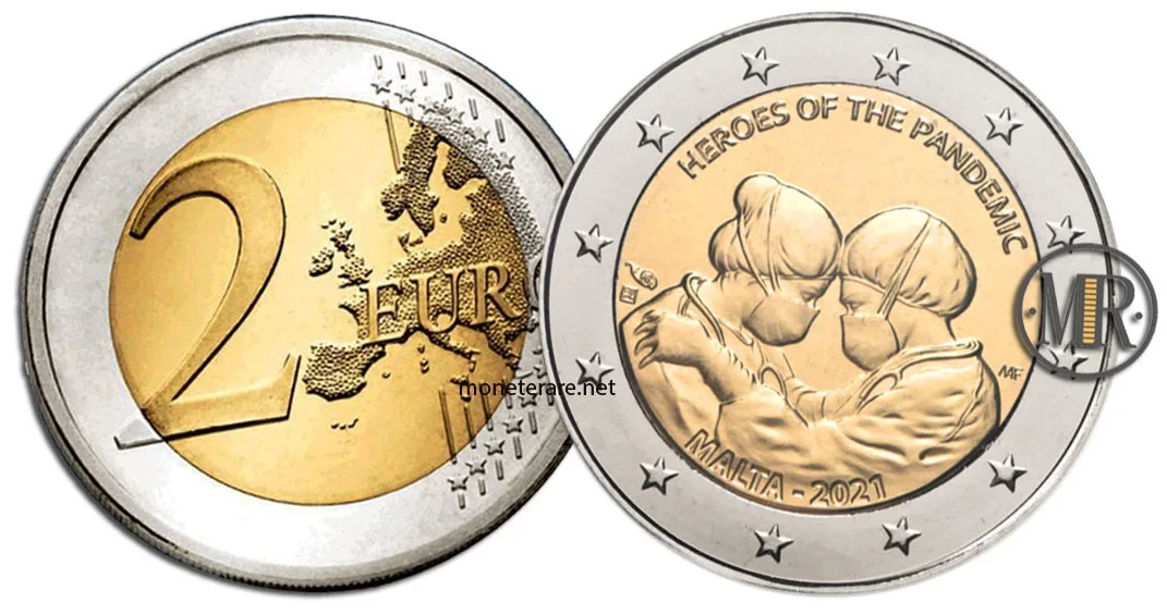 2 Euro Commemorative Malta 2021 Pandemia Covid 19
