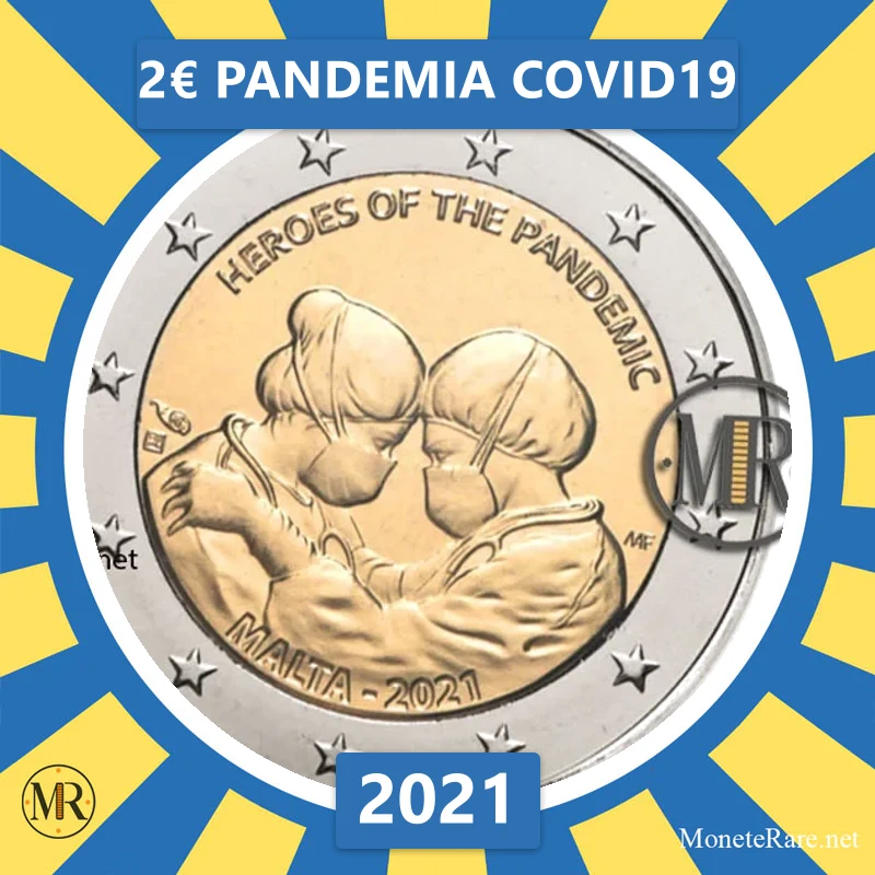 2€ Pandemia Covid19 2021 Malta (foto moneta)
