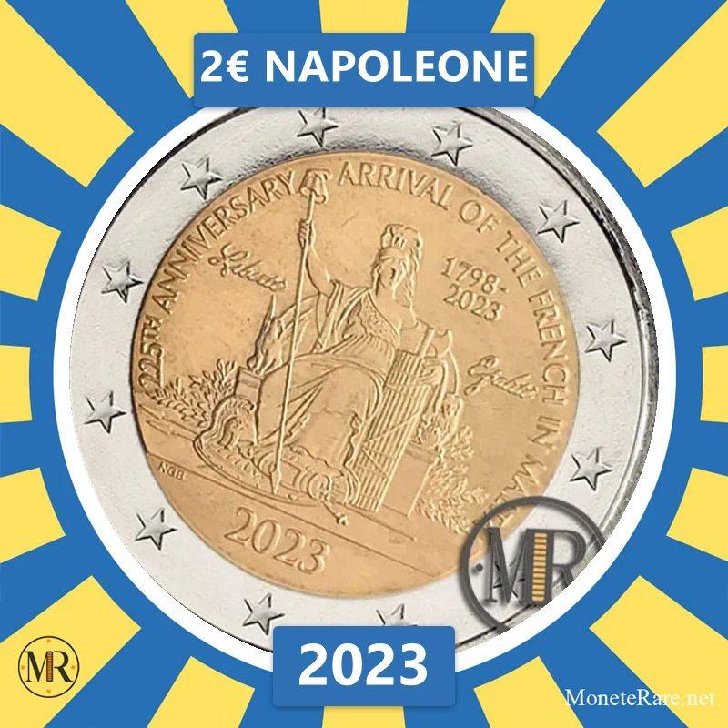 2€ Napoleone 2023 Malta (foto moneta)