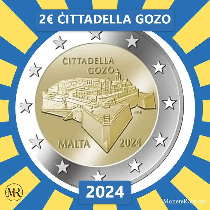 2€ Ċittadella Gozo 2024 Malta (foto moneta)