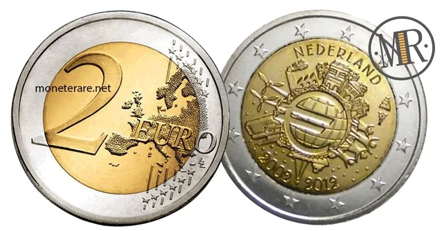2 Euro Commemorativi Olanda 2012 Euro