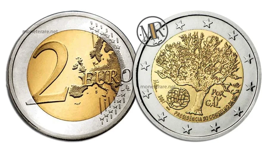 2 Euro Commemorativi Portogallo 2007 Presidenza Consiglio