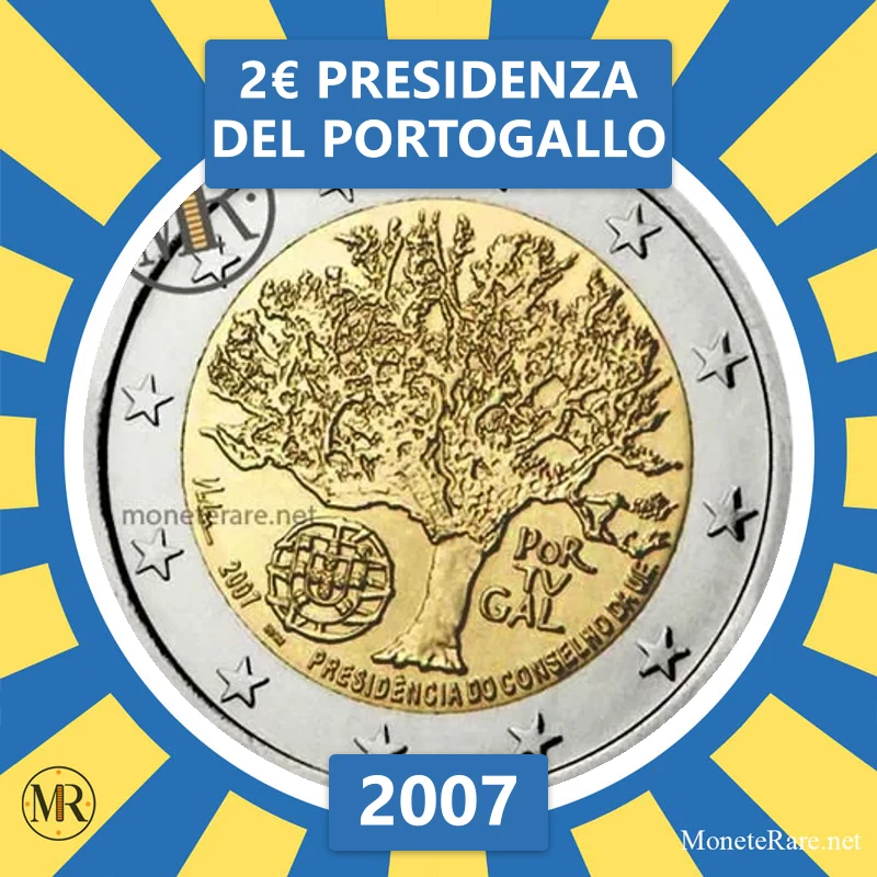 2€ Presidenza del Portogallo 2007 Estonia (foto moneta)