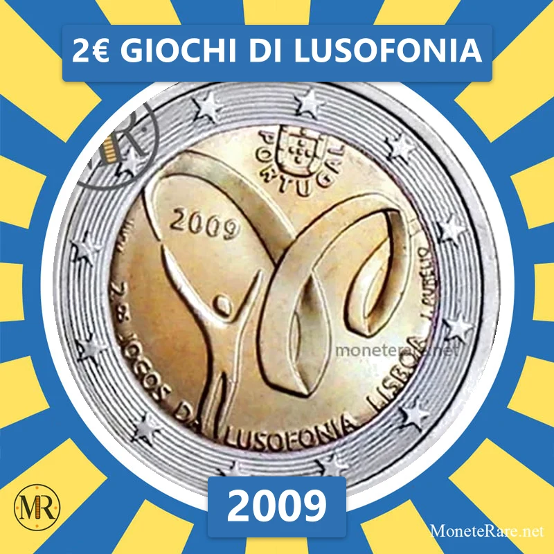 2€ Giochi di Lusofonia 2009 Estonia (foto moneta)