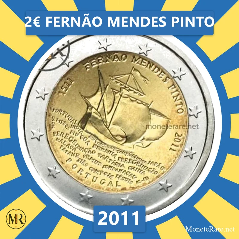 2€ Fernão Mendes Pinto 2011 Estonia (foto moneta)