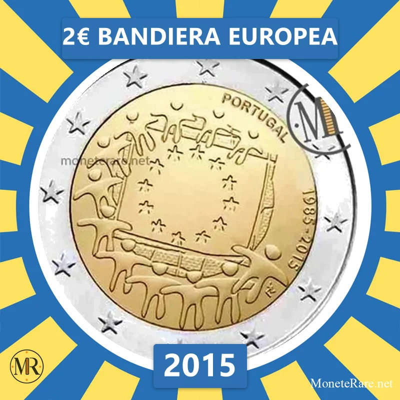 2€ Bandiera Europea 2015 Estonia (foto moneta)
