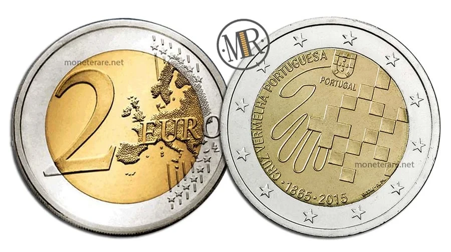 2 Euro Commemorativi Portogallo 2015 Croce Rossa Portoghese