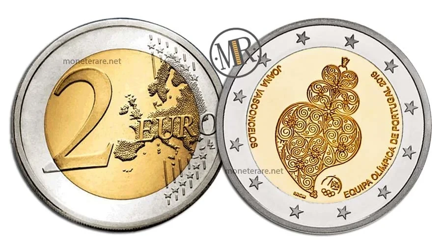 2 Euro Commemorativi Portogallo 2016 Giochi olimpici di Rio