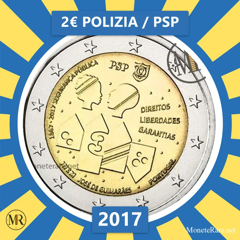 2€ Polizia / PSP 2017 Estonia (foto moneta)