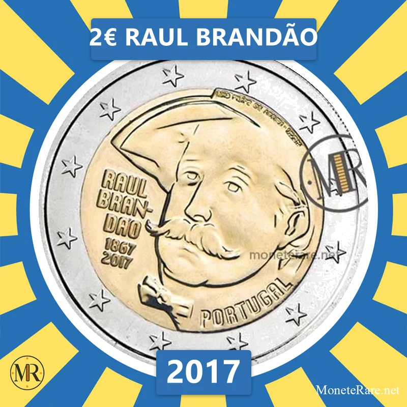2€ Raul Brandão 2017 Estonia (foto moneta)