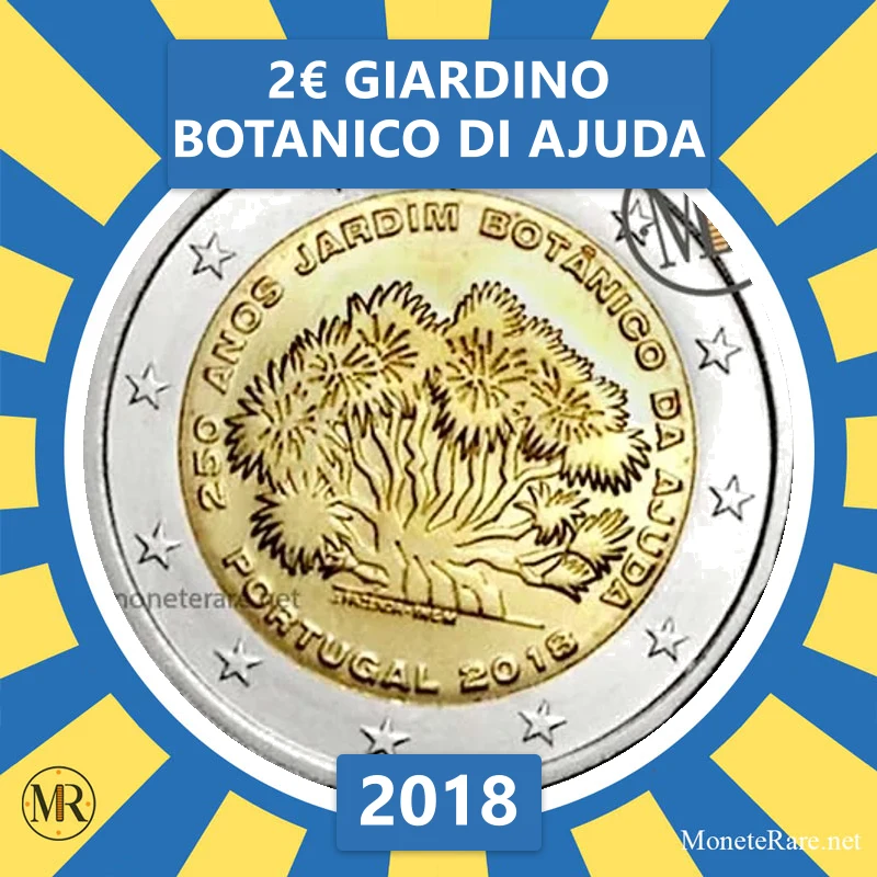 2€ Giardino botanico di Ajuda 2018 Estonia (foto moneta)