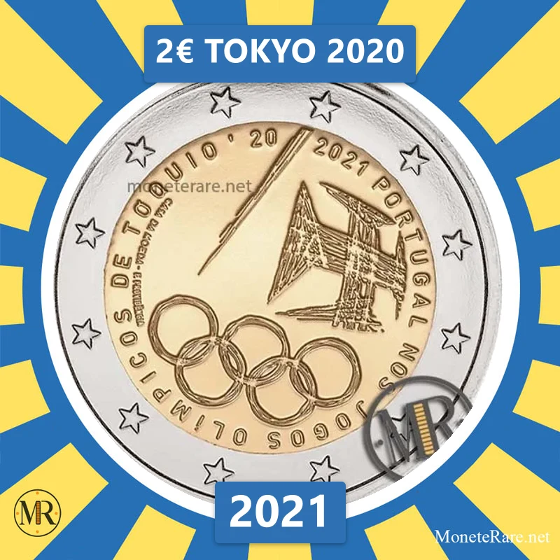 2€ Tokyo 2020 2021 Estonia (foto moneta)