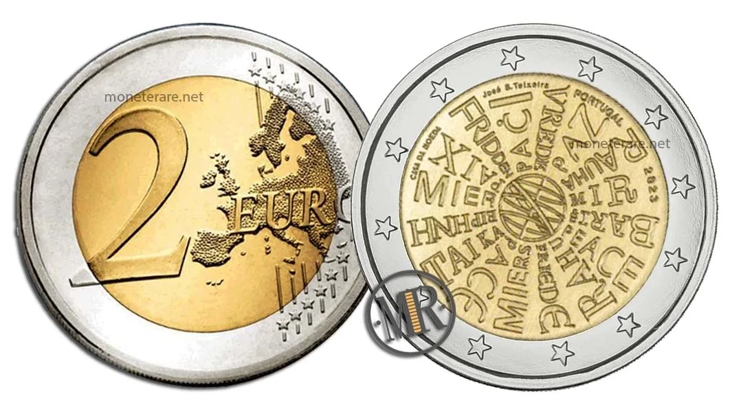 2 Euro Commemorativi Portogallo 2023 Pace tra le Nazioni
