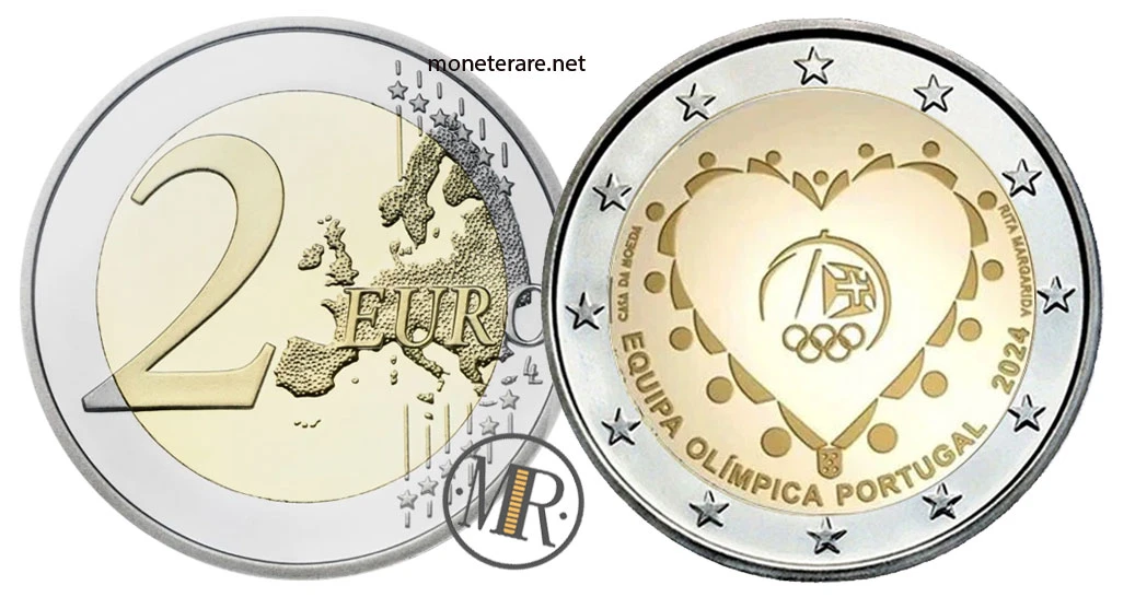 2 Euro Commemorativi Portogallo 2024 – Equipa Olímpica / Giochi di Parigi