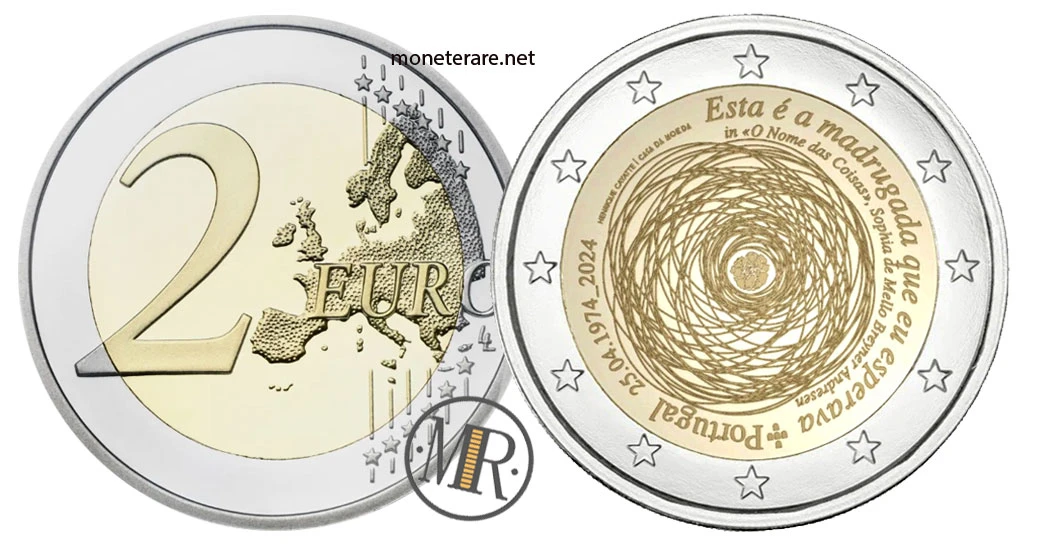 2 Euro Commemorativi Portogallo 2024 – 50° Rivoluzione 25 aprile 1974