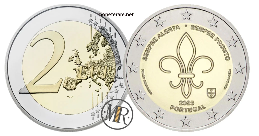 2 Euro Commemorativi Portogallo 2025 – Scautismo mondiale