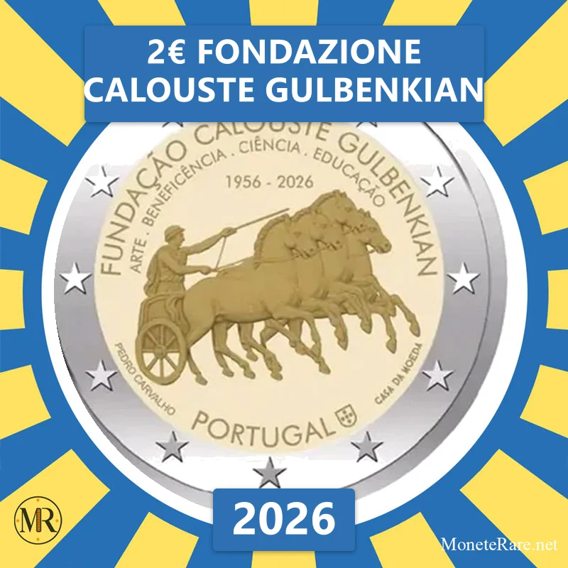 2€ Fondazione Calouste Gulbenkian 2026 Estonia (foto moneta)