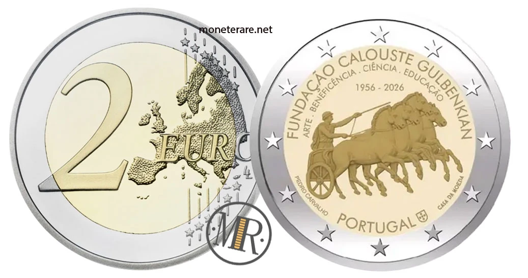 2 Euro Commemorativi Portogallo 2026 – Fondazione Calouste Gulbenkian