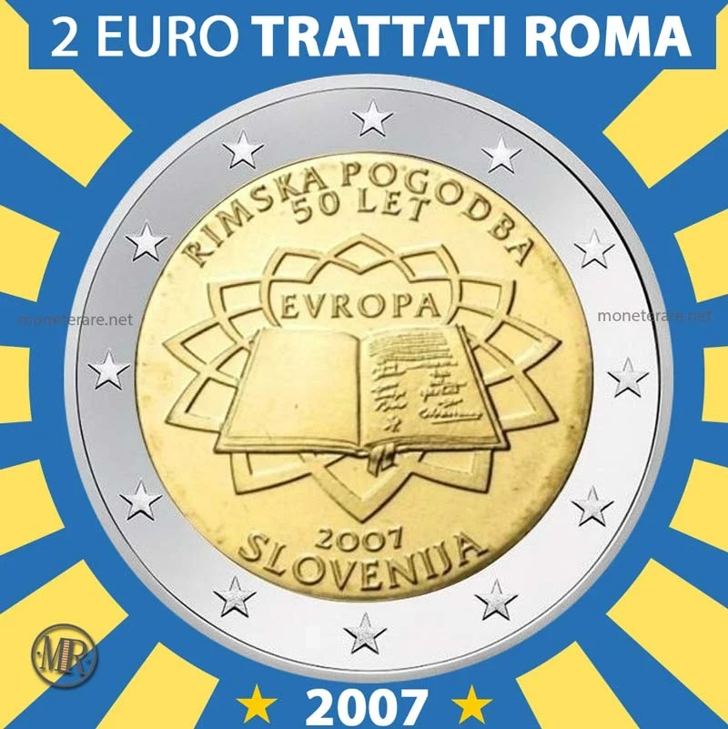 2€ 50 Anni dei Trattati di Roma 2007 Slovenia (foto moneta)