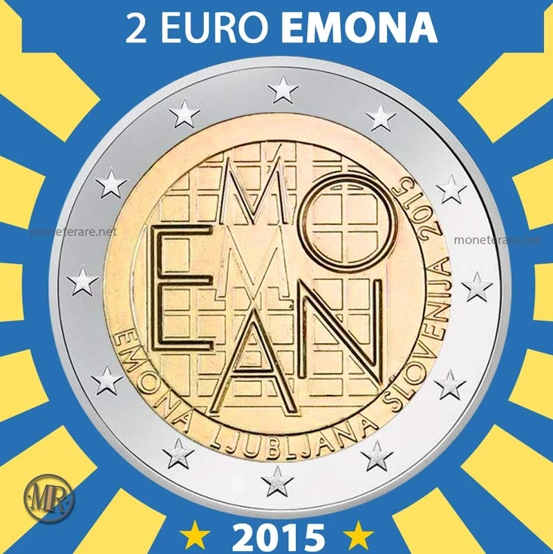 2€ 2000 Anni della fondazione di Emona 2015 Slovenia (foto moneta)