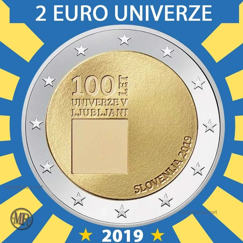 2€ Università 2019 Slovenia (foto moneta)