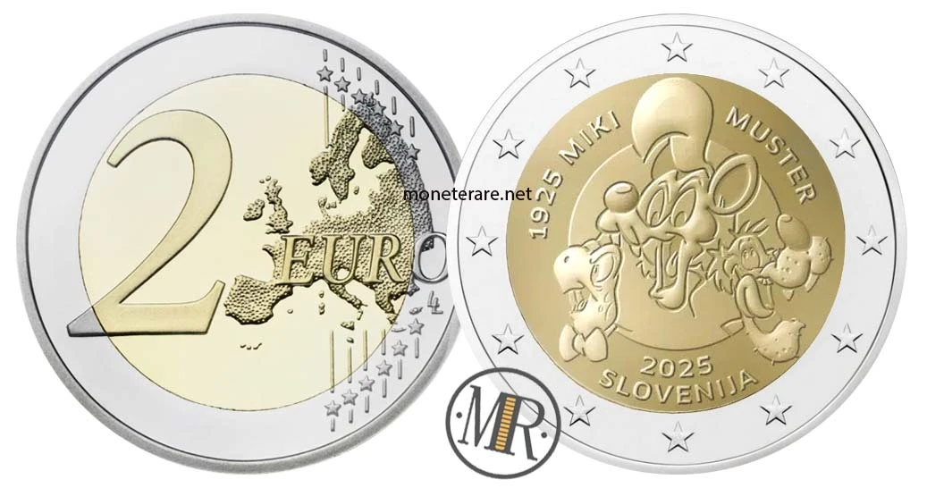 2 Euro Commemorativi Slovenia 2025 – Nascita di Miki Muster