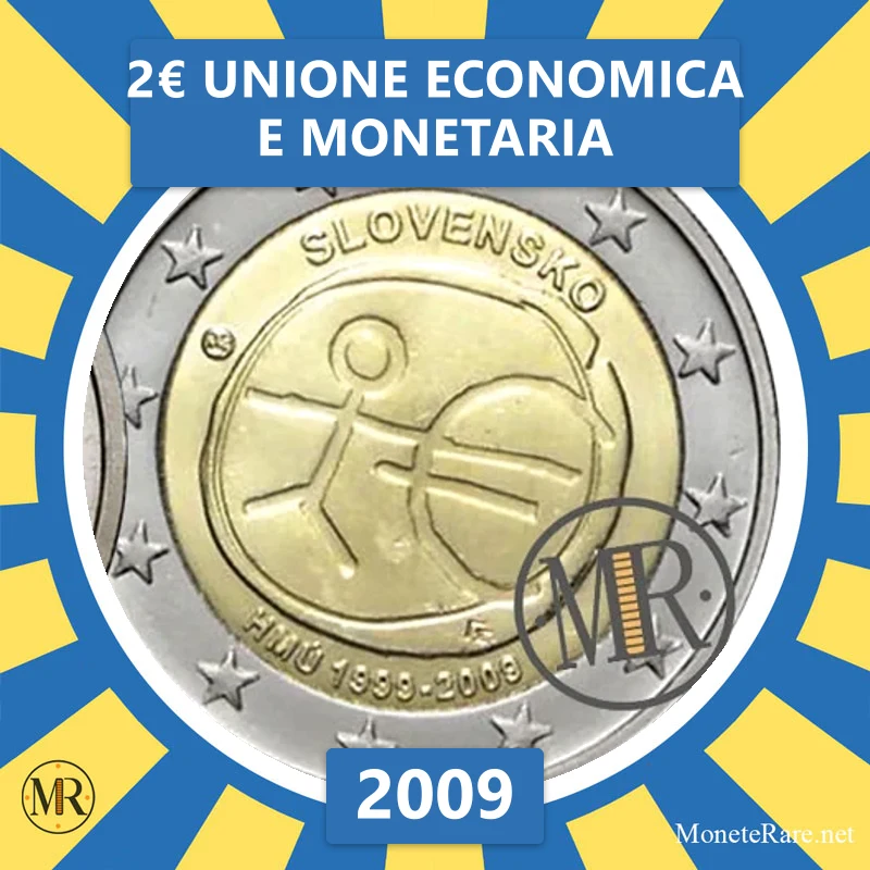 2€ Unione Economica e Monetaria 2009 Slovacchia (foto moneta)