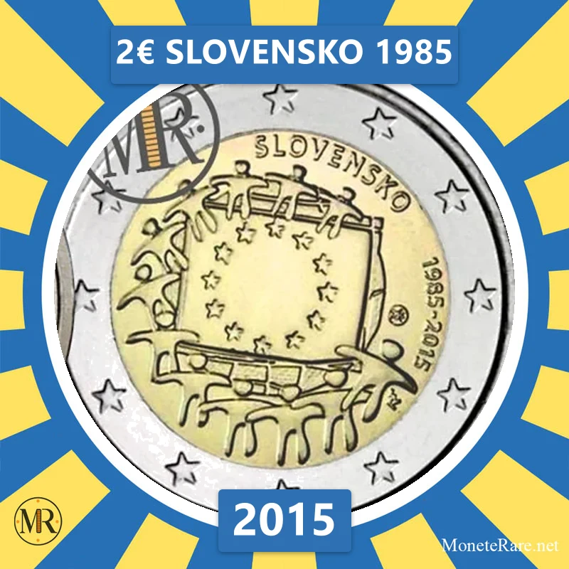 2€ Slovensko 1985 2015 Slovacchia (foto moneta)