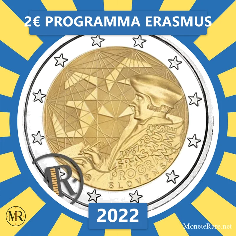 2€ Programma Erasmus 2022 Slovacchia (foto moneta)