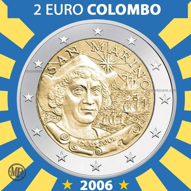 2€ Cristoforo Colombo 2006 Estonia (foto moneta)