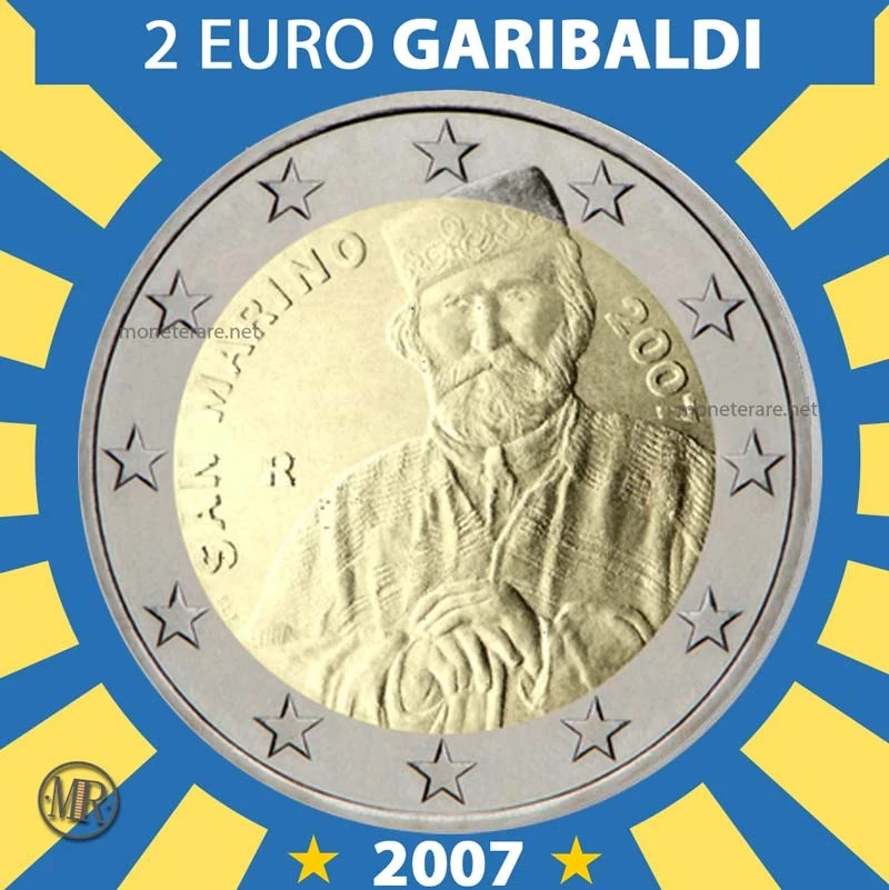 2€ Giuseppe Garibaldi 2007 Estonia (foto moneta)
