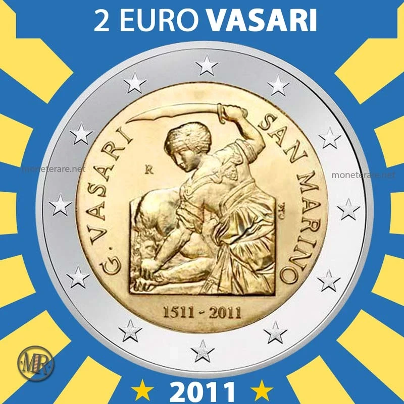 2€ Giorgio Vasari 2011 Estonia (foto moneta)