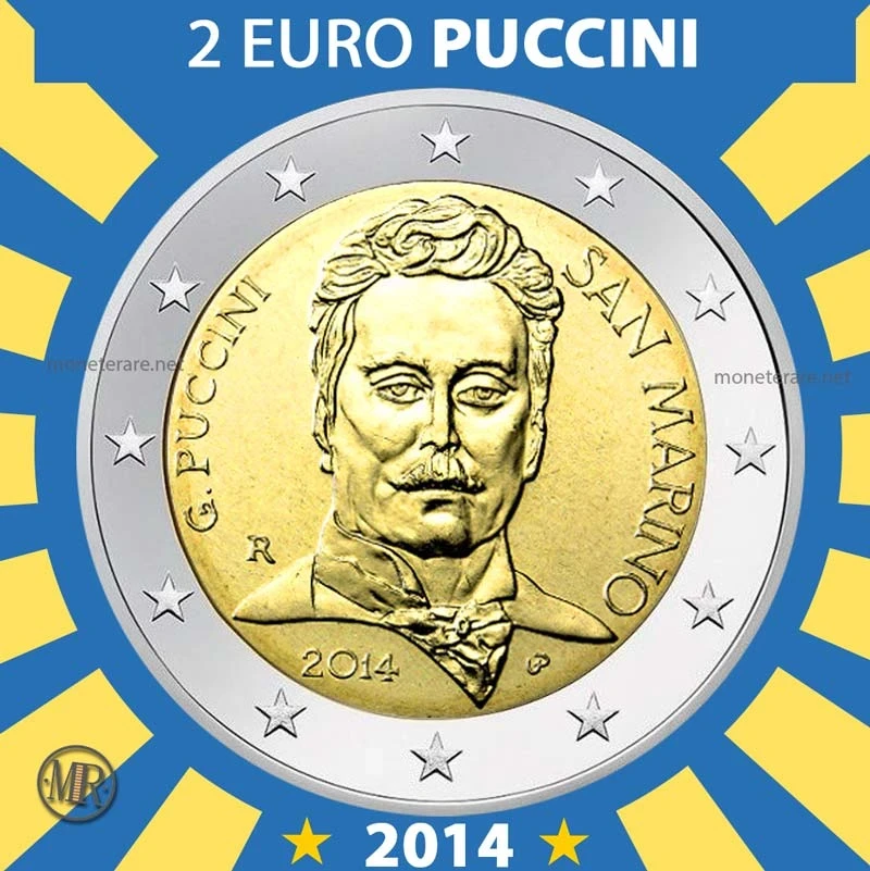 2€ Puccini 2014 Estonia (foto moneta)