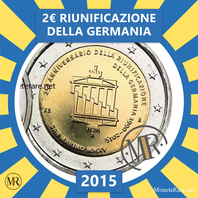 2€ Riunificazione della Germania 2015 Estonia (foto moneta)