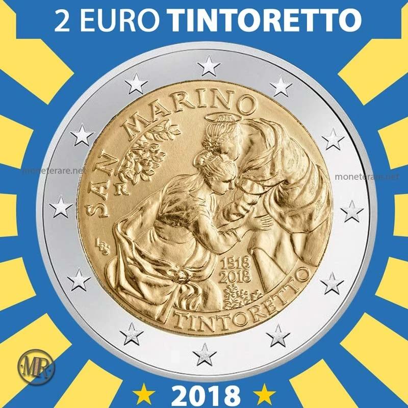 2€ Tintoretto 2018 Estonia (foto moneta)