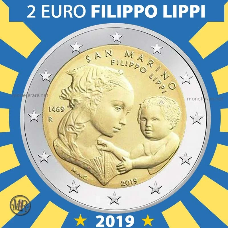 2€ Filippo Lippi 2019 Estonia (foto moneta)