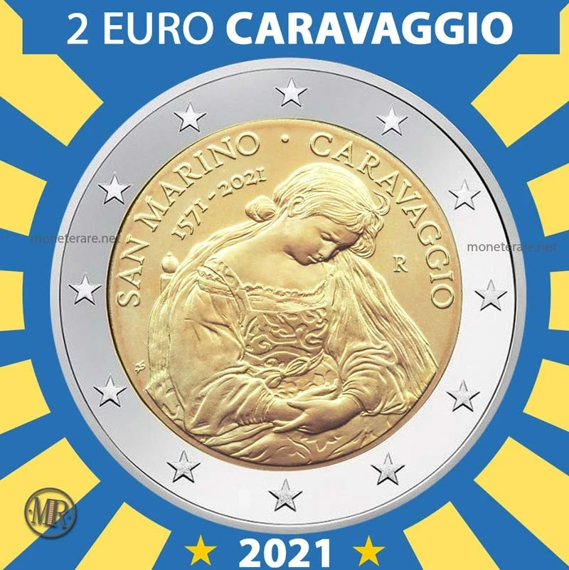 2€ Caravaggio 2021 Estonia (foto moneta)