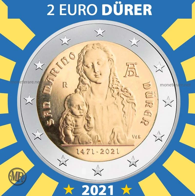 2€ Albrecht Dürer 2021 Estonia (foto moneta)