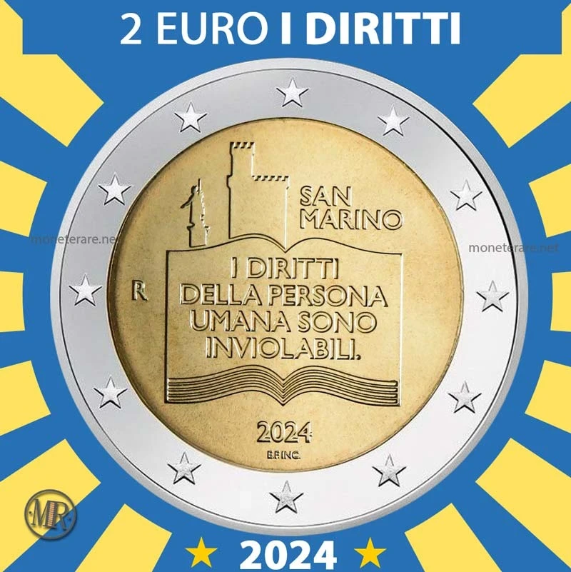 2€ Diritti Civili 2024 Estonia (foto moneta)