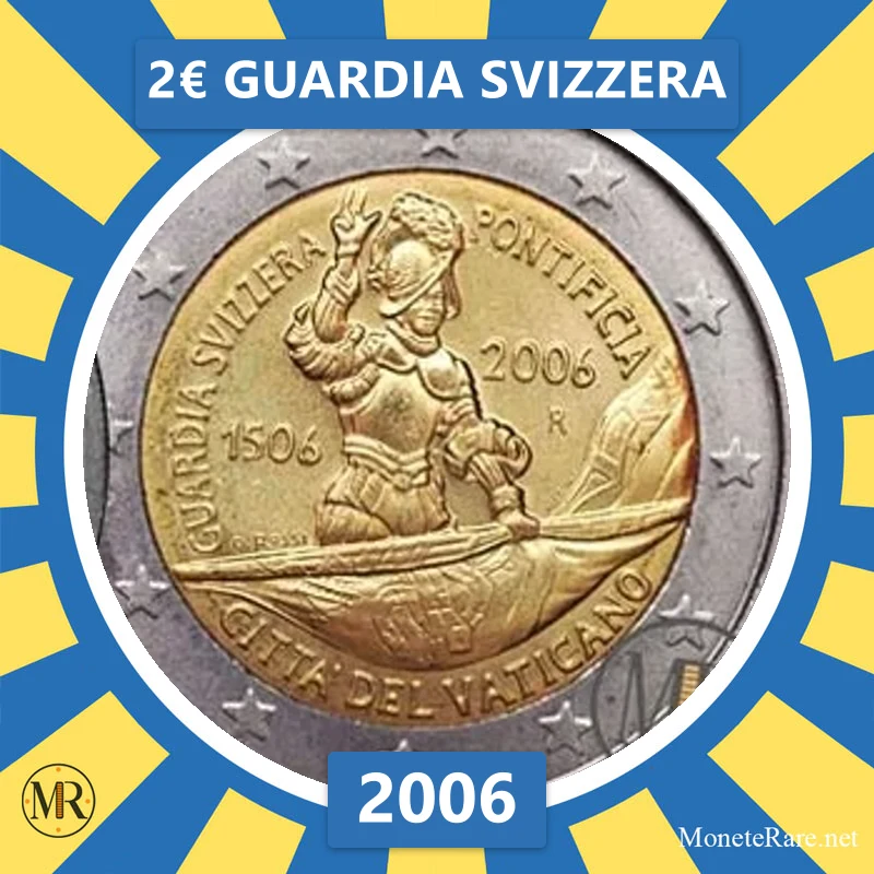 2€ Guardia Svizzera 2006 Vaticano (foto moneta)
