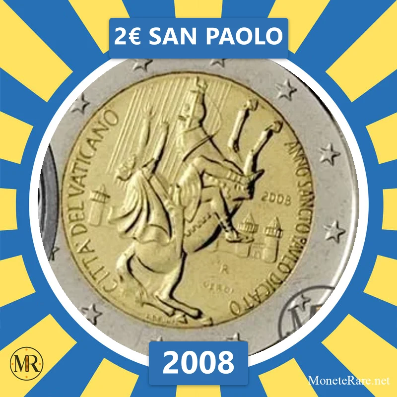 2€ San Paolo 2008 Vaticano (foto moneta)